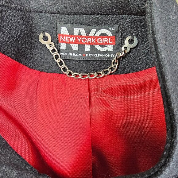 New York Girl Black Jacket Size 14 - Picture 3 of 8